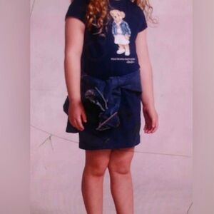 Ralph Lauren Navy Blue Kids Casual Dress